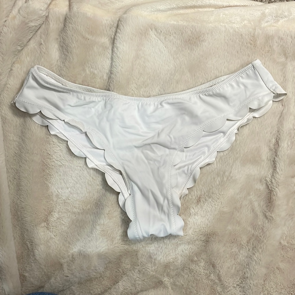 Victoria’s Secret Pink scalloped white bikini bottom